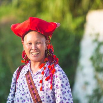 Photo of a Red Zao woman smiling